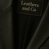 Classic Noir Leather Blazer – Midnight Black