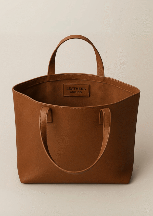 2 Classic Everyday Leather Tote – Brown