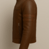 20 Vintage Racer Leather Jacket – Chestnut Brown
